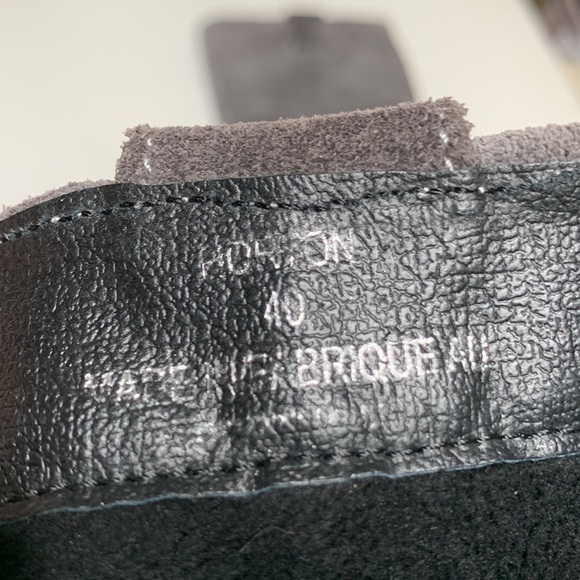 Gray suede knee highs size EU40 made Portugal Horton - Picture 13 of 15